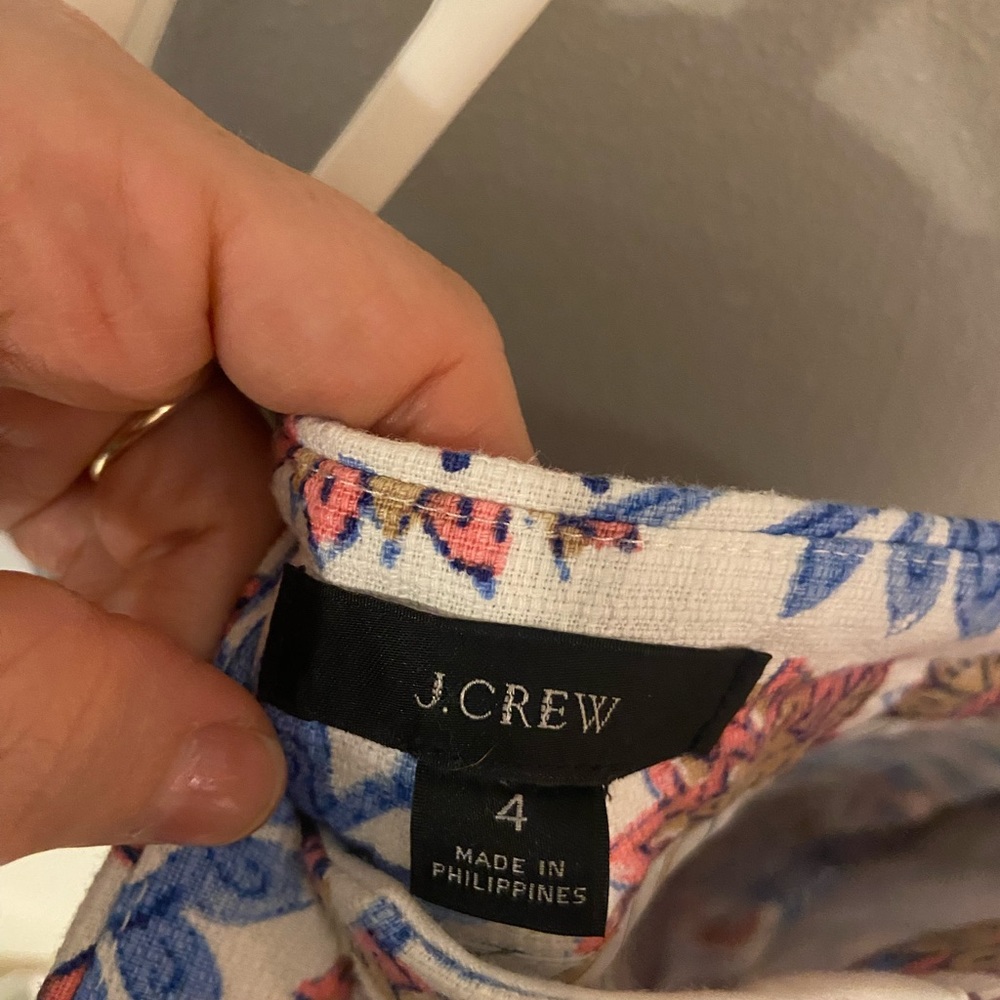Jcrew flowered pants